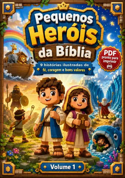 Capa do material Pequenos Her&oacute;is da B&iacute;blia