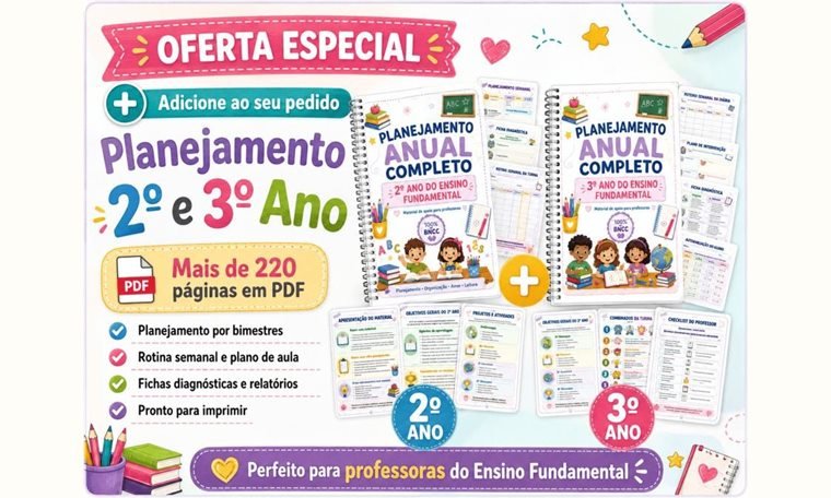 Capa do material Planejamento 1&ordm; Ano